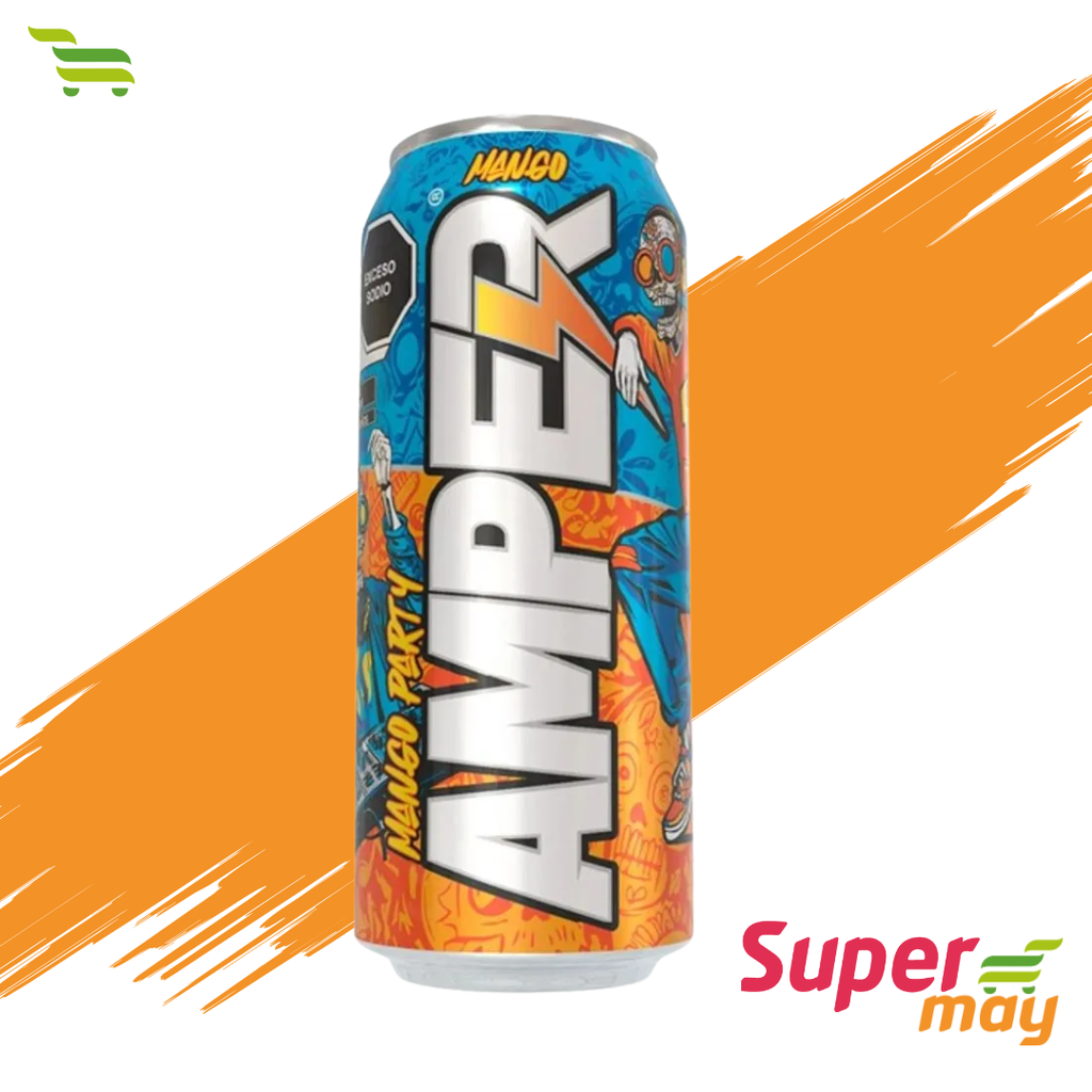 AMPER MANGO  BEBIDA ENERGETICA 473 ML