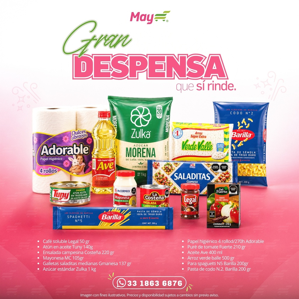 DESPENSA 19 PRODUCTOS 2025