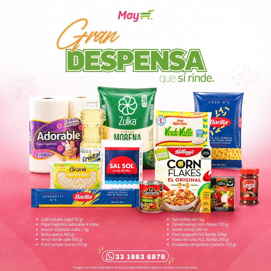 DESPENSA 12 PRODUCTOS 2025