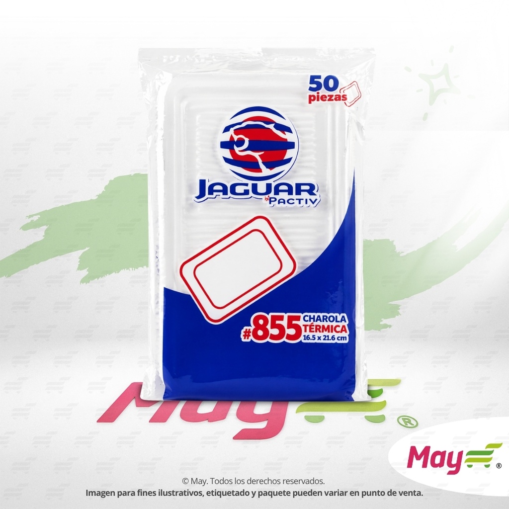 JAGUAR 855 CHAROLA TERMICA 50 UDS