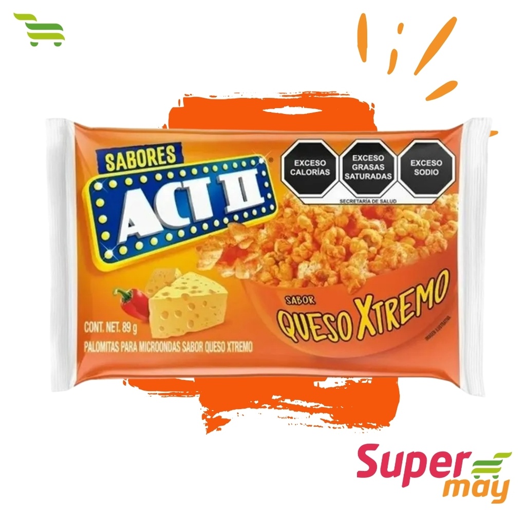 ACT II QUESO EXTREMO PALOMITAS 89 GR
