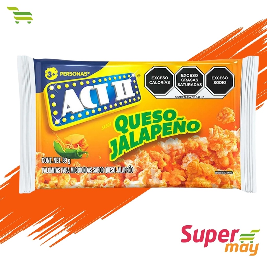 ACT II QUESO JALAPEÑO PALOMITAS 89 GR