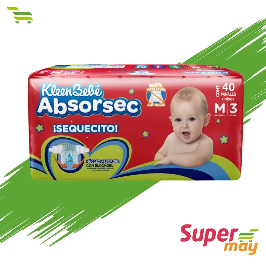 ABSORSEC PAÑAL MED 40 UD