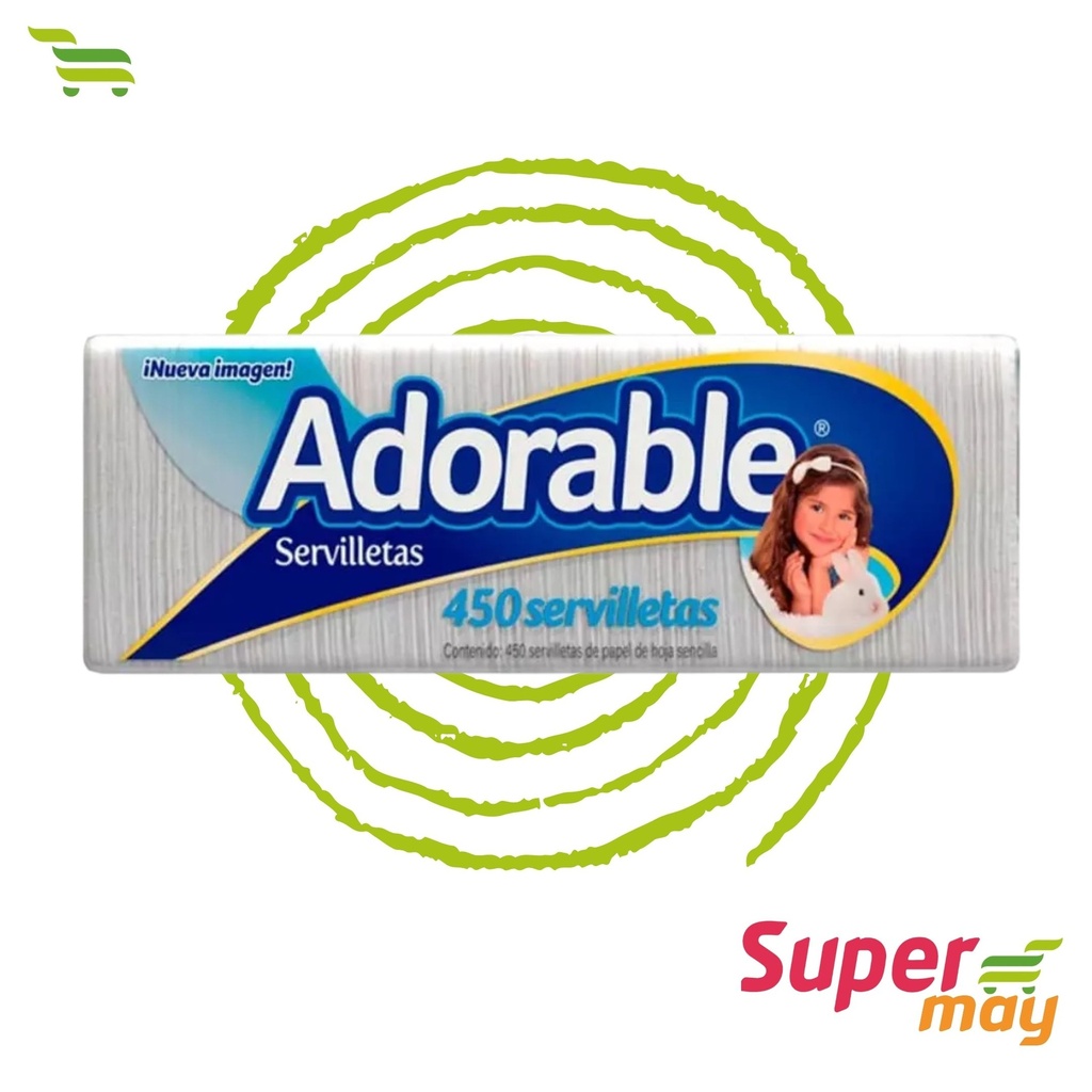 ADORABLE SERVILLETAS 450 UDS