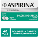 ASPIRINA 500 MG 40 UDS