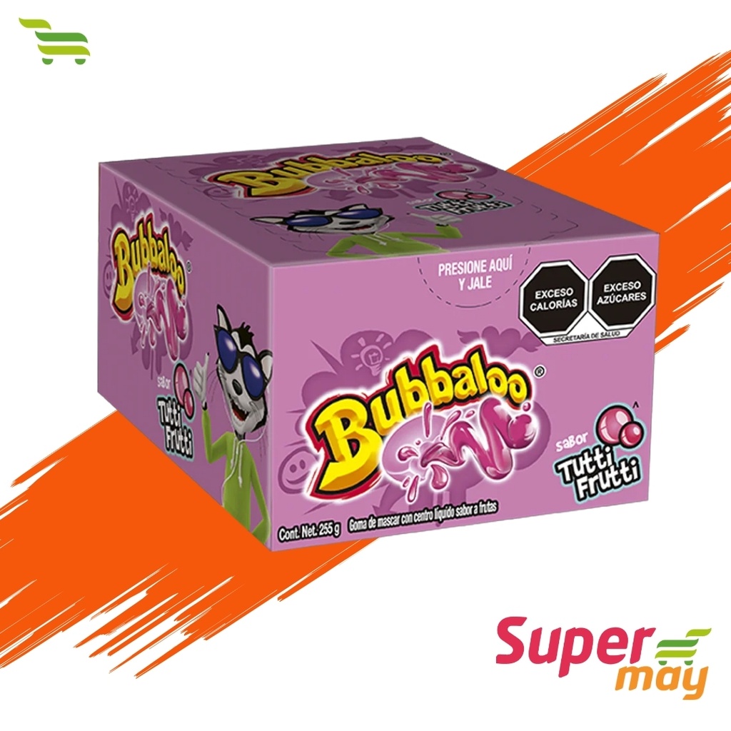 BUBBALOO FRUTAS CHICLE EXH 50 UDS