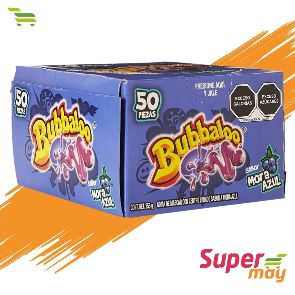 BUBBALOO MORA CHICLE EXH 50 UDS