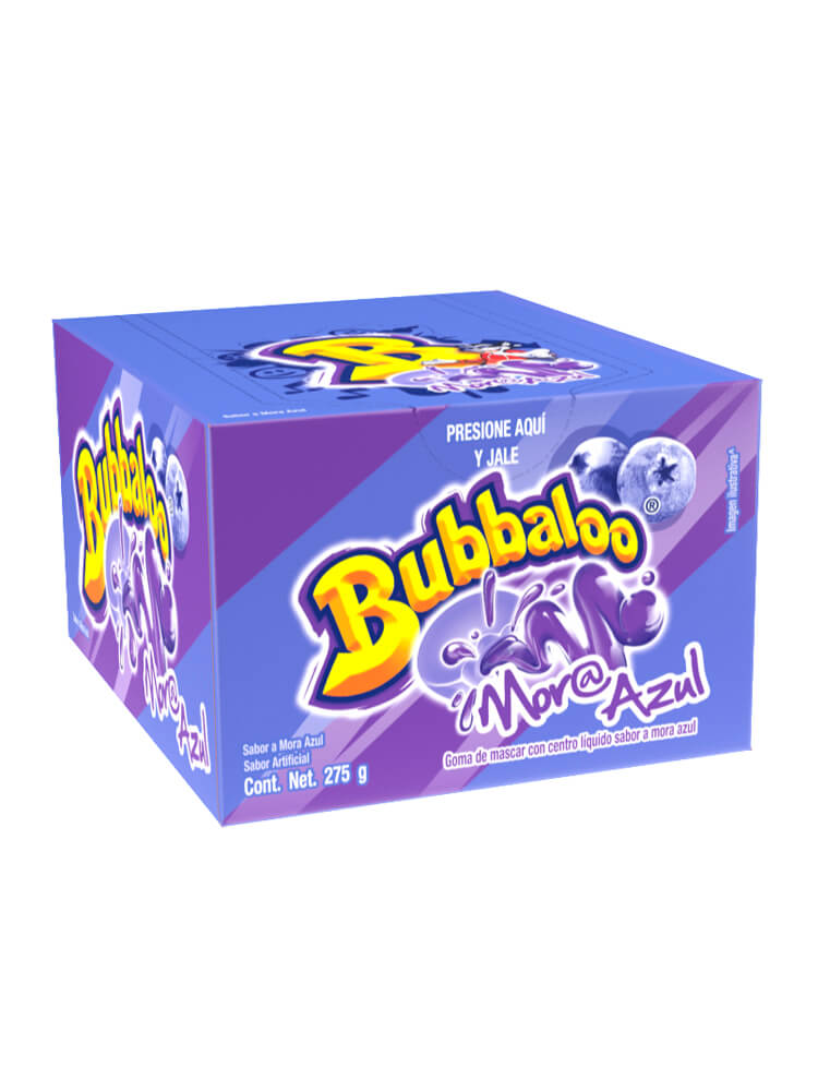 BUBBALOO MORA CHICLE EXH 50 UDS