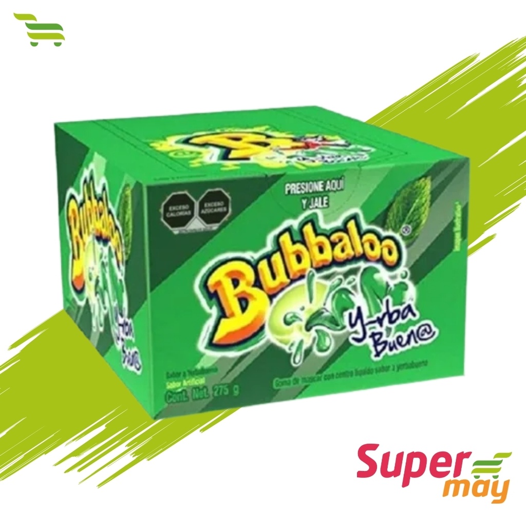BUBBALOO YERBA CHICLE EXH 50 UDS