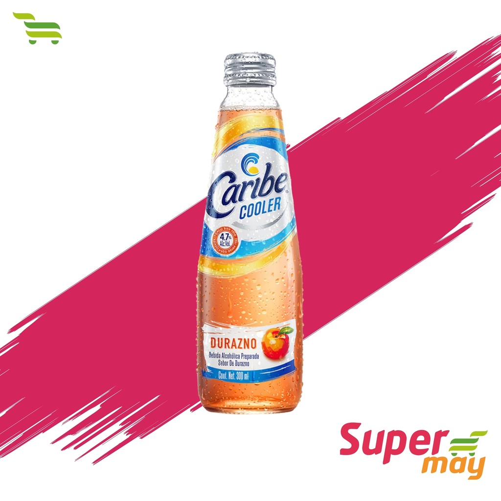 CARIBE DURAZNO BEBIDA ALCOHOLICA 300 ML