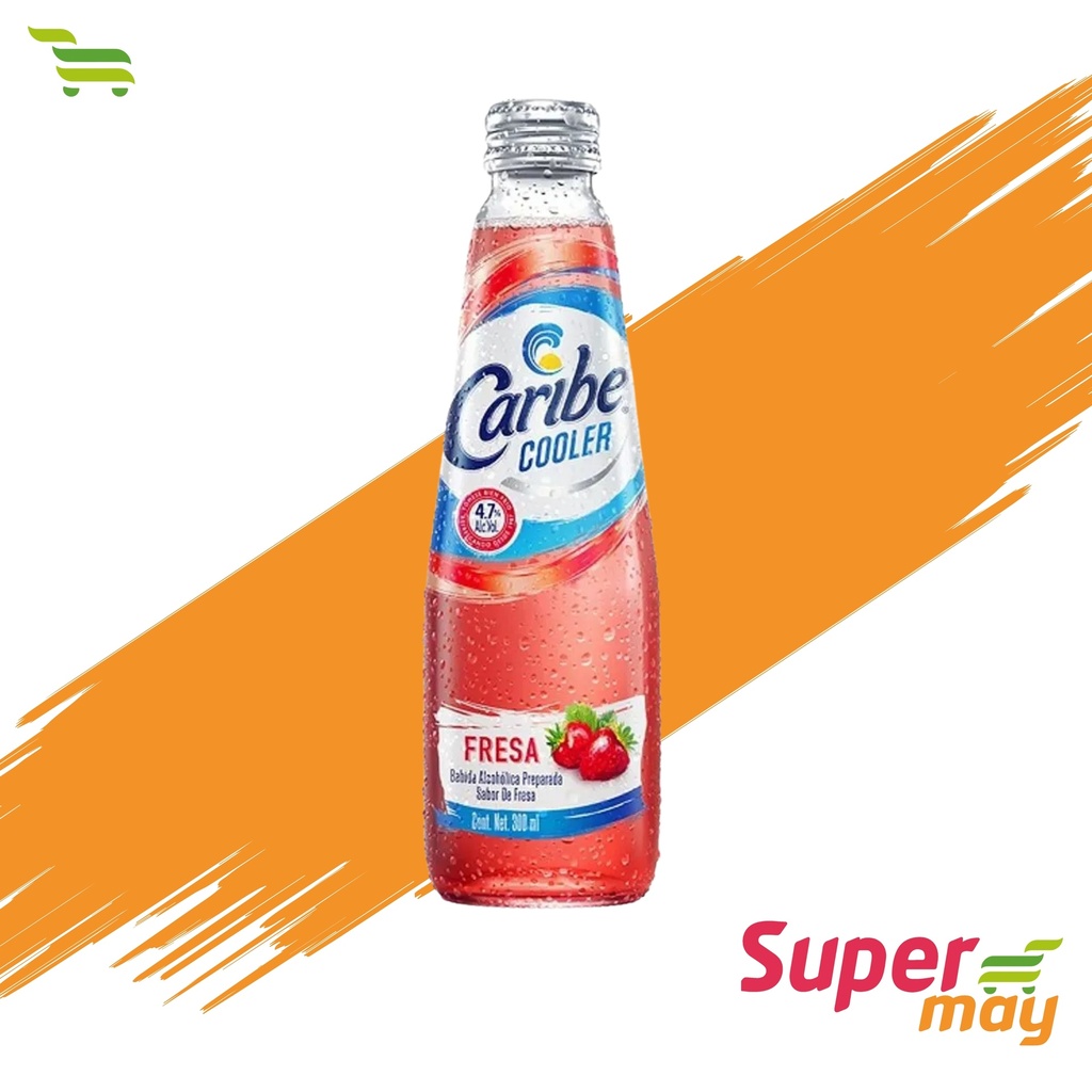 CARIBE FRESA BEBIDA ALCOHOLICA 300 ML