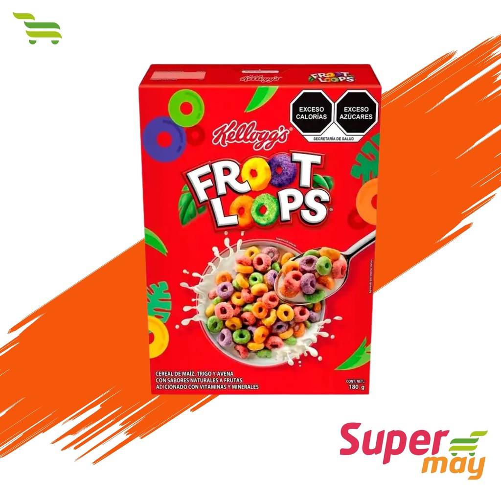 KELLOGG FROOT LOOPS CEREAL 180 GR