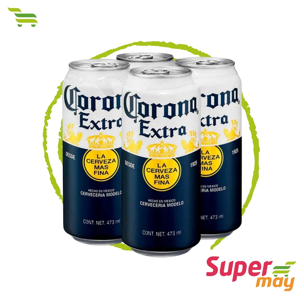 CORONA EXTRA LATON CERVEZA C/24 473 ML