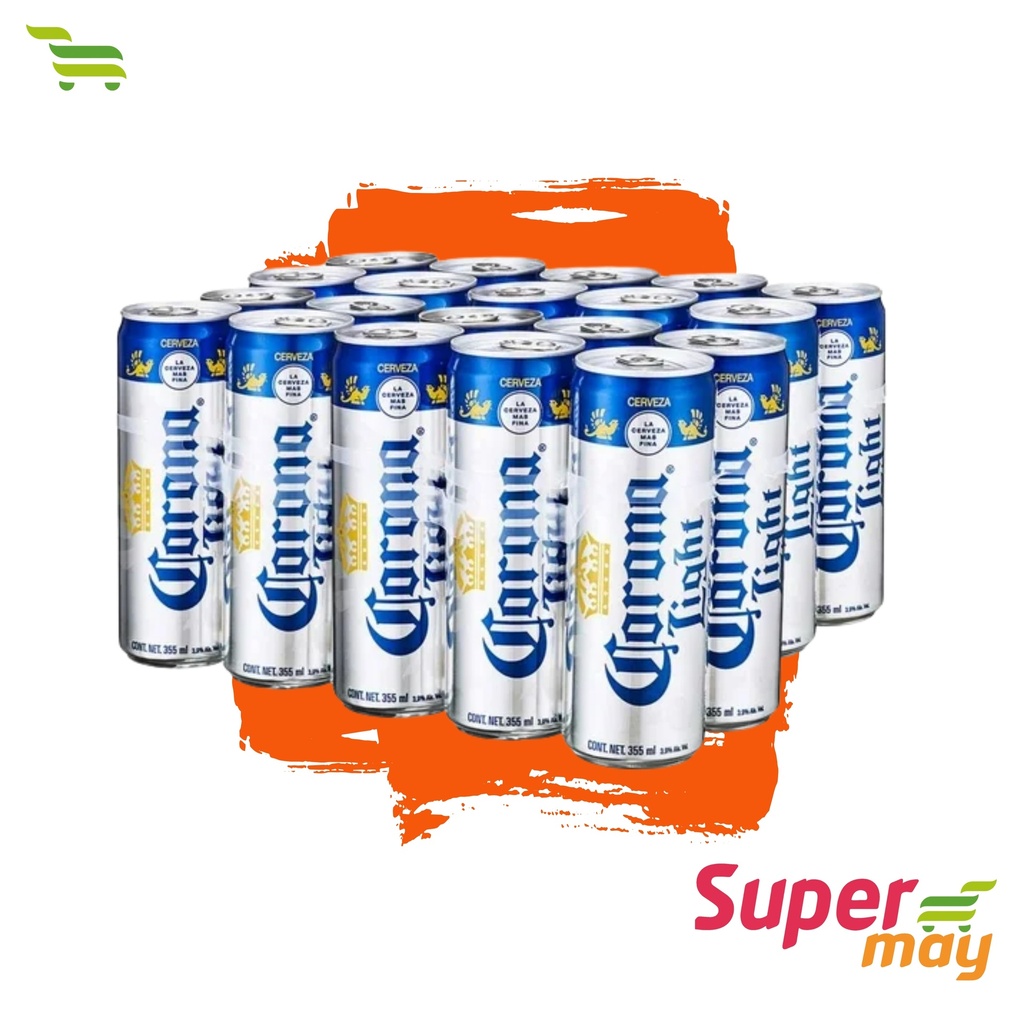 CORONA LIGHT LATA CERVEZA C/24 355 ML
