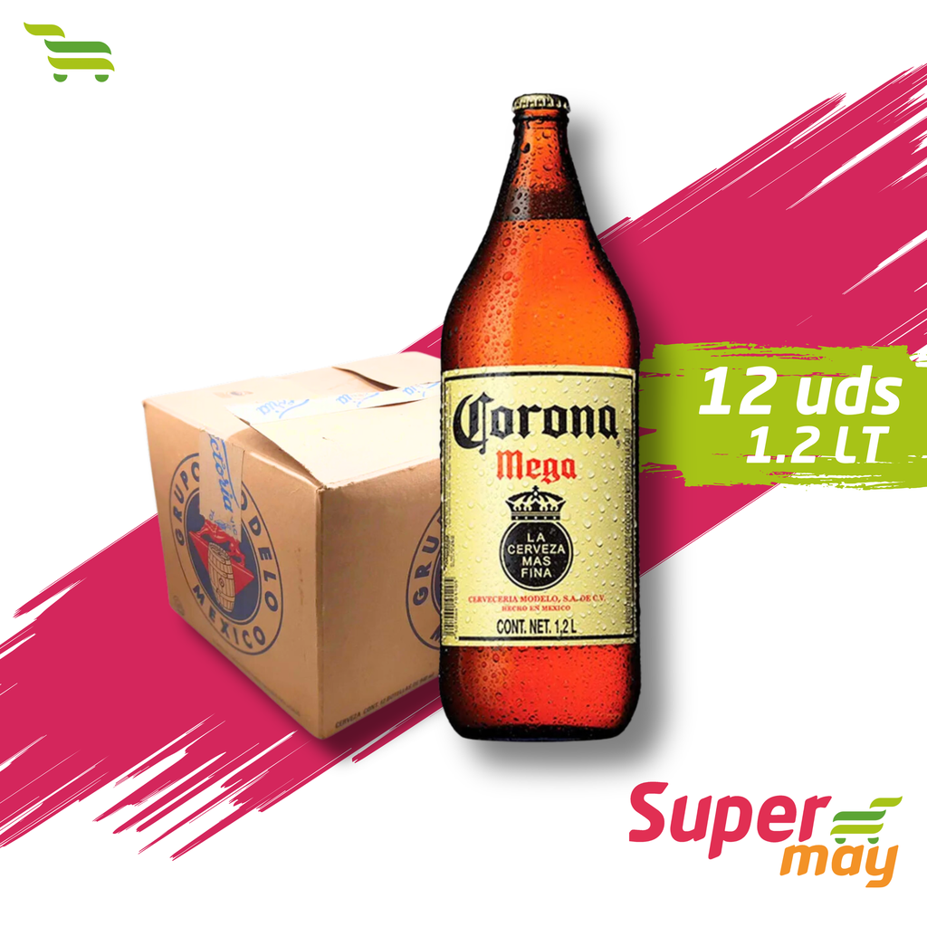 CORONA MEGA CERVEZA C/12 1.2 LT