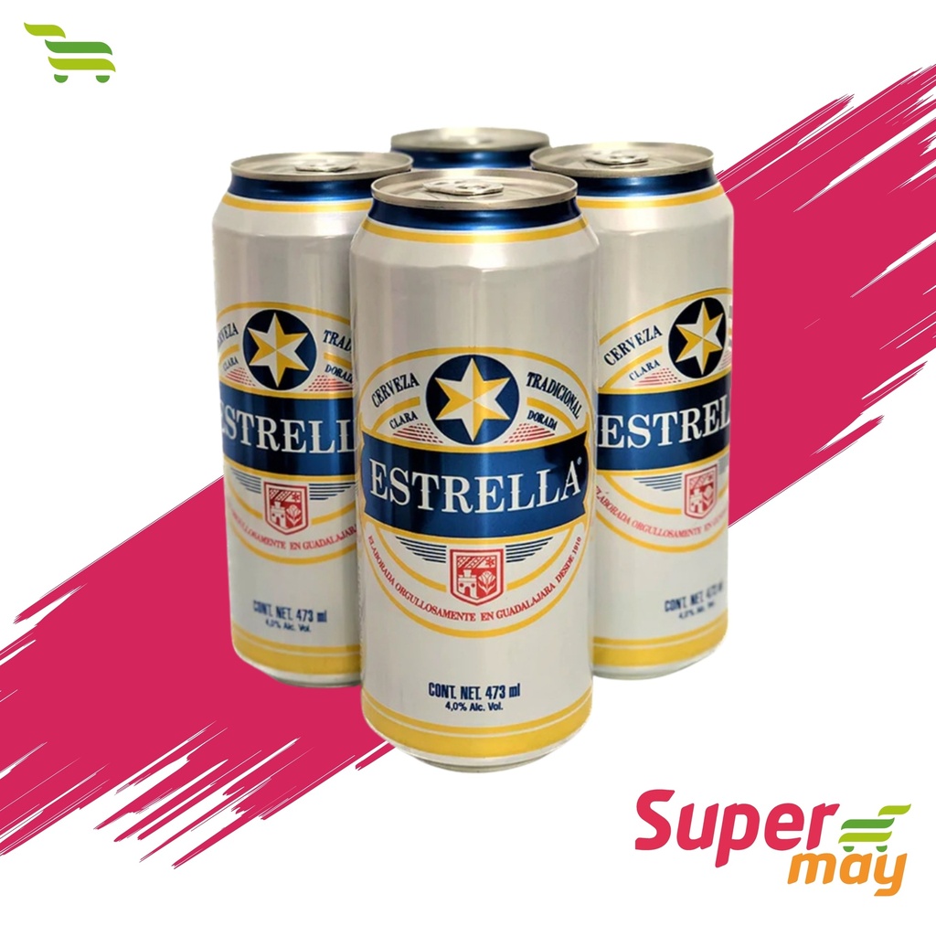 ESTRELLA LATON CERVEZA C/24 473 ML