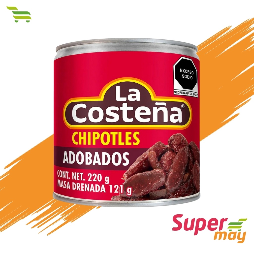 COSTEÑA CHIPOTLES CHILES 220 GR
