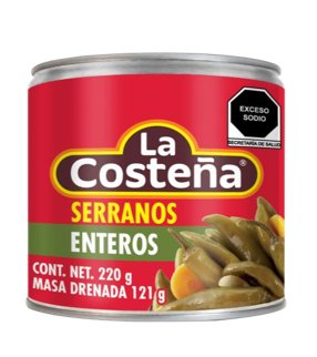 COSTEÑA SERRANOS CHILE 220 GR