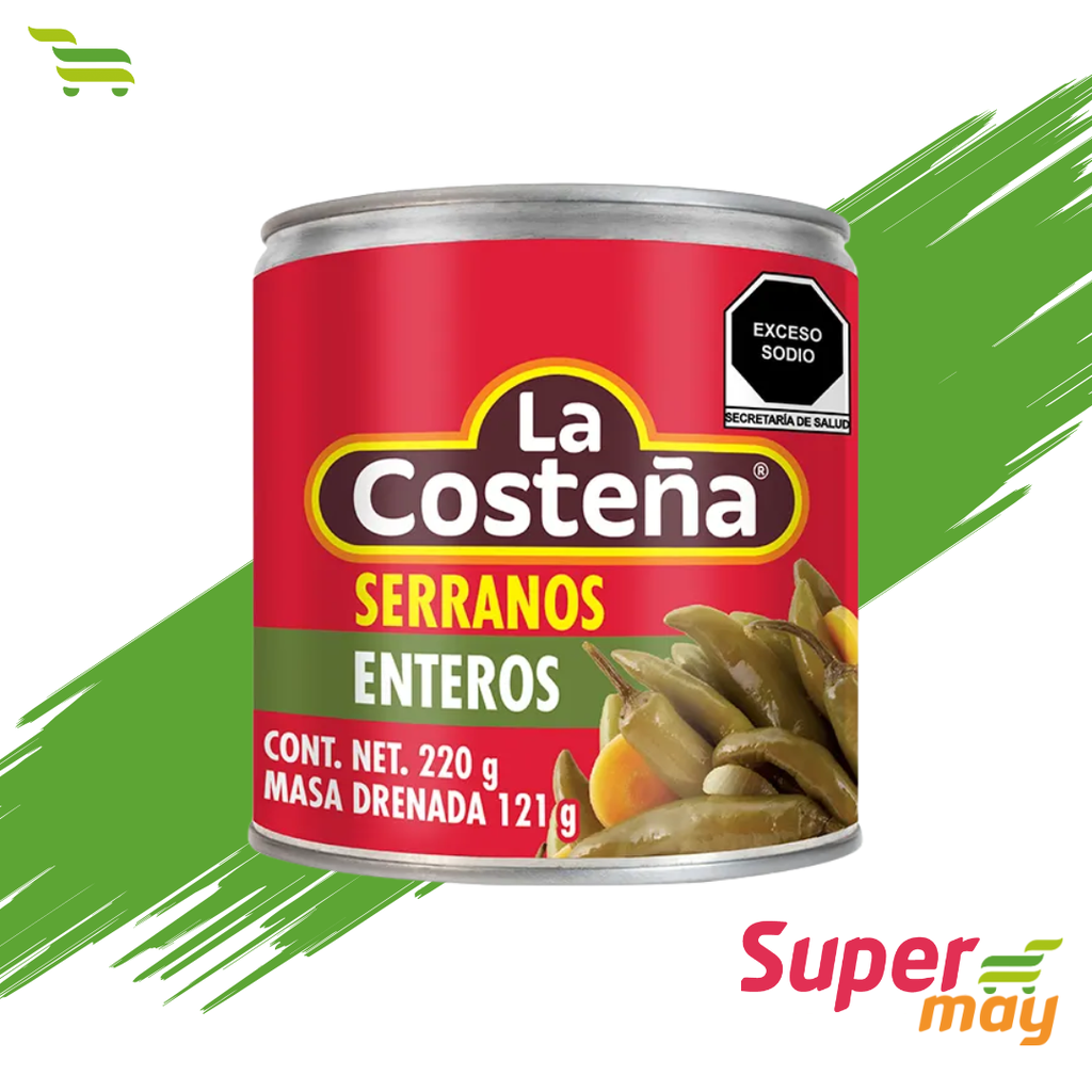 COSTEÑA SERRANOS CHILE 220 GR