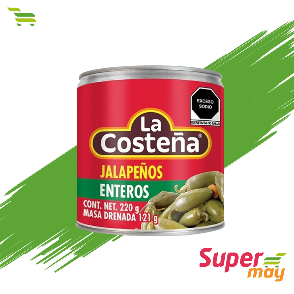 COSTEÑA JALAPEÑOS CHILES 220 GR