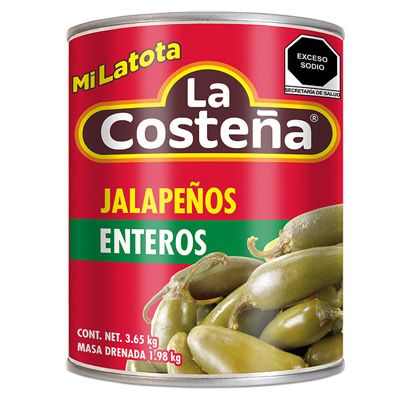 COSTEÑA JALAPEÑOS CHILES 3.65 KG