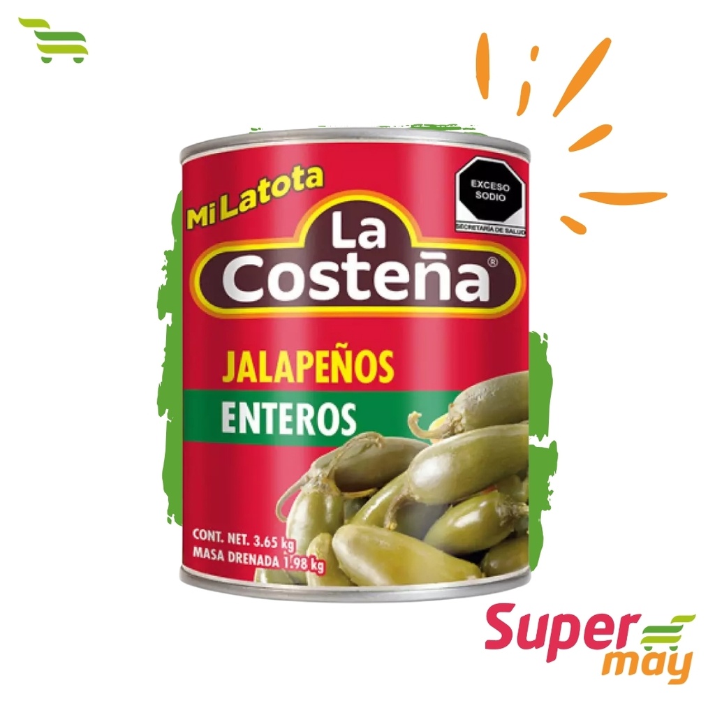 COSTEÑA JALAPEÑOS CHILES 3.65 KG