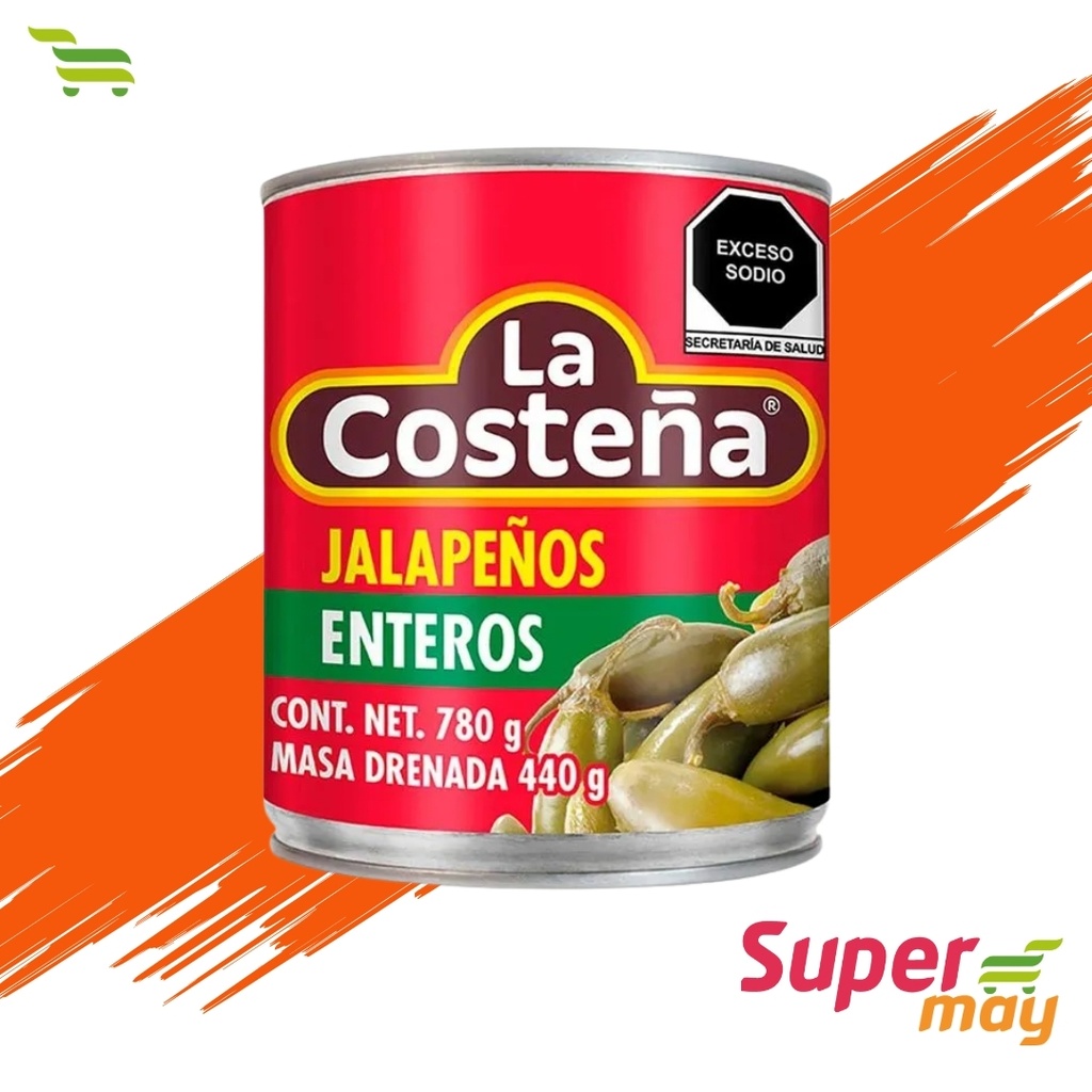 COSTEÑA JALAPEÑOS CHILES 780 GR