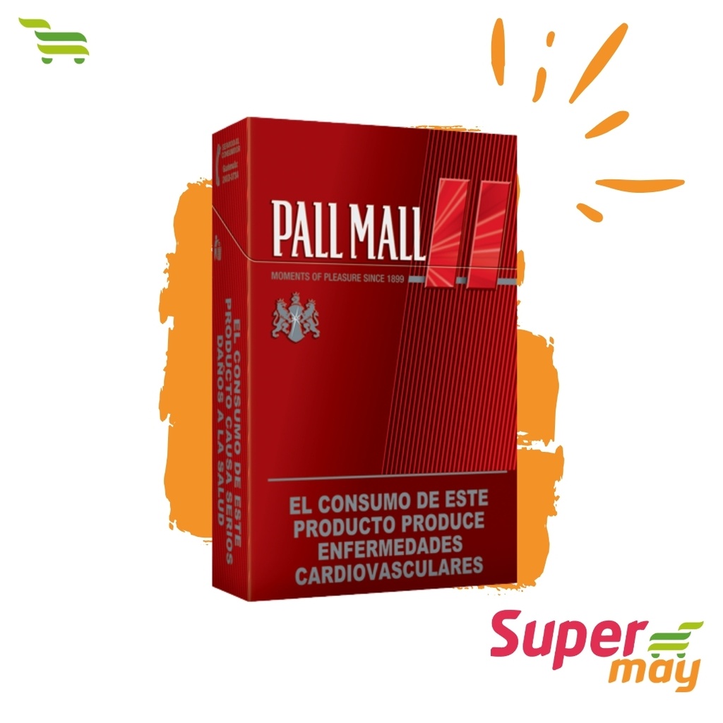 PALL MALL RED CLASIC CIGARRO 20 UDS