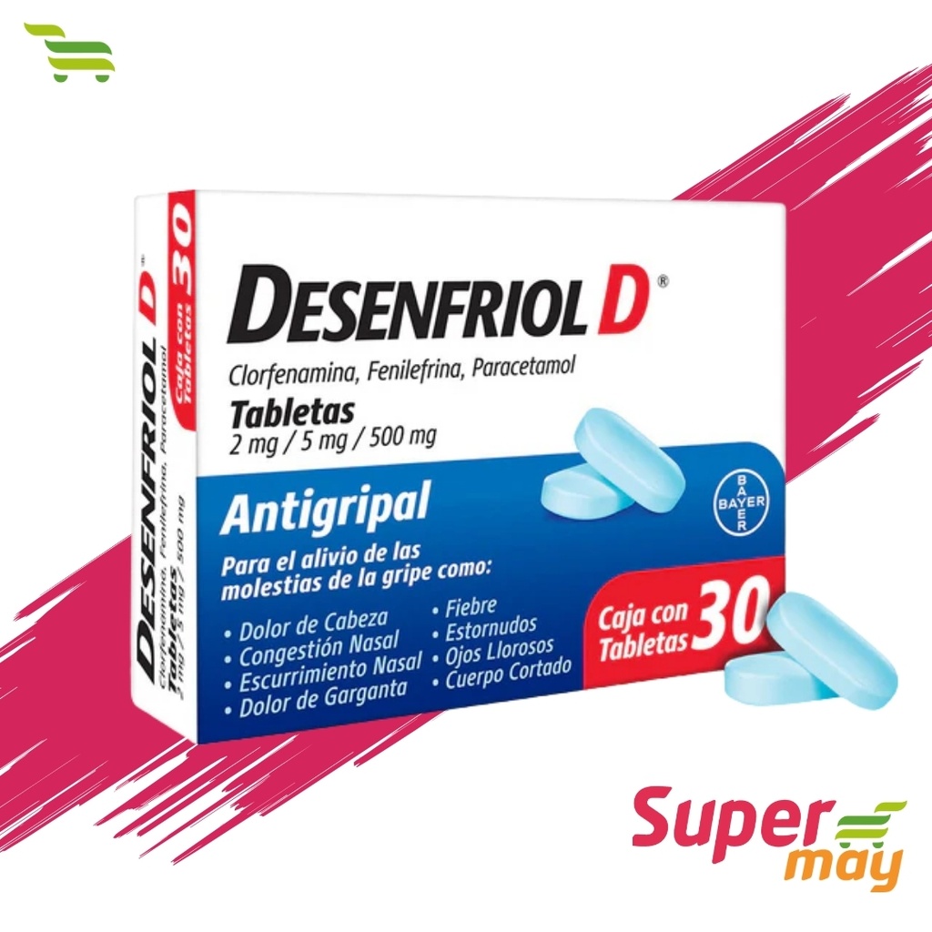 DESENFRIOL D EXH/30 500 MG