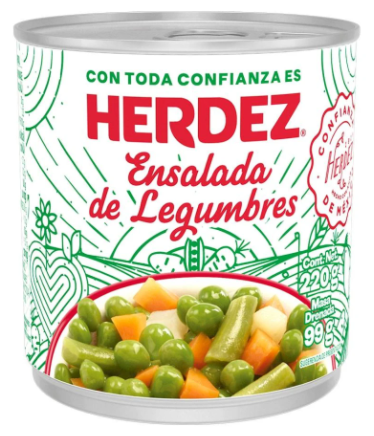 HERDEZ ENSALADA LEGUMBRES 220 GR