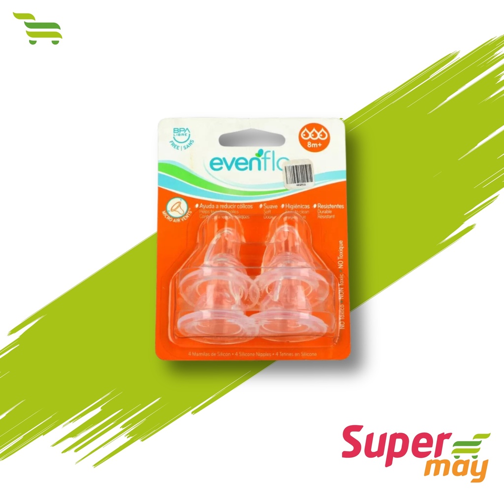 EVENFLO SILICON MAMILA 1 UDS