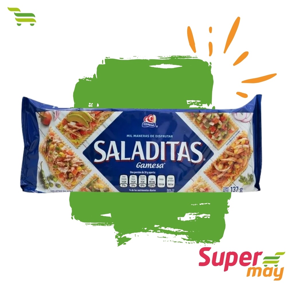 GAMESA SALADITAS MED GALLETAS 137 GR