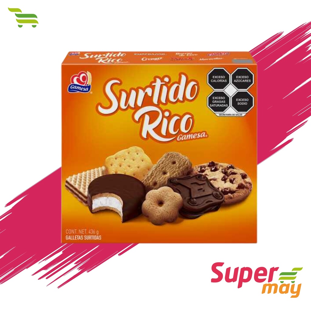 GAMESA SURTIDO RICO GALLETAS 436 GR