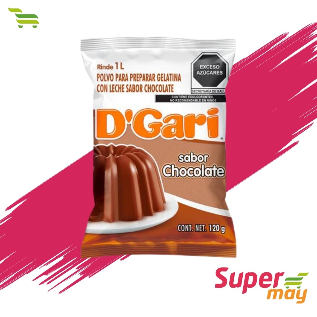 DGARI CHOCOLATE GELATINA 120 GR