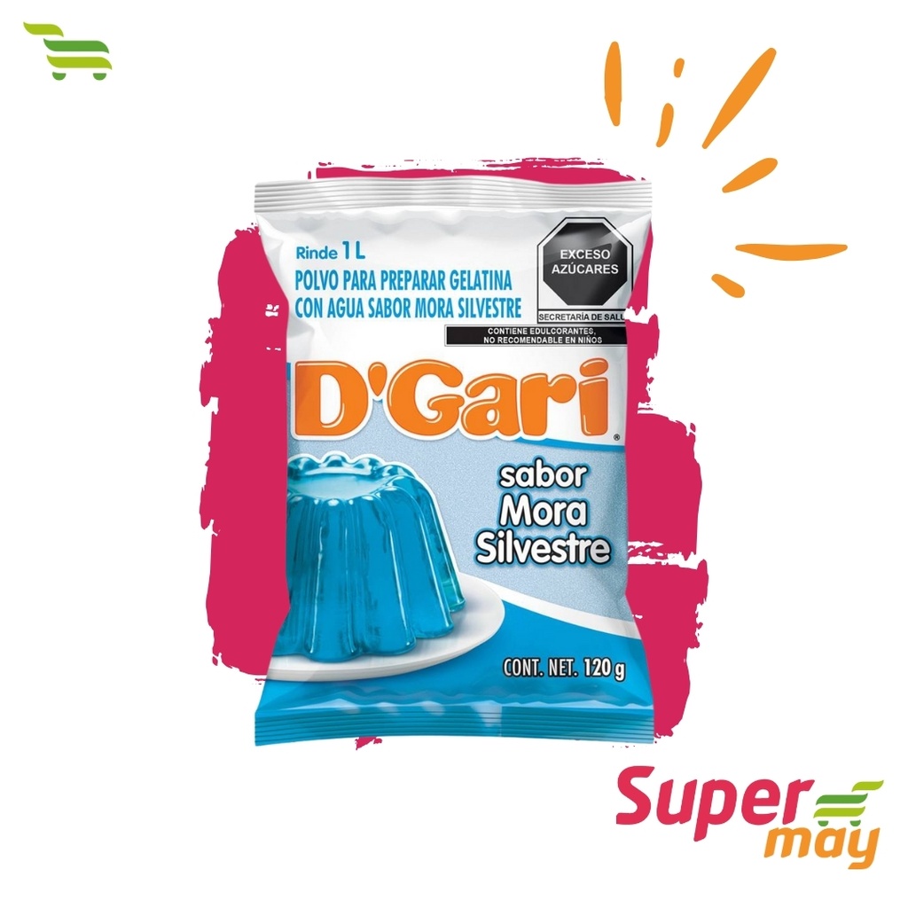 DGARI MORA AZUL GELATINA 120 GR