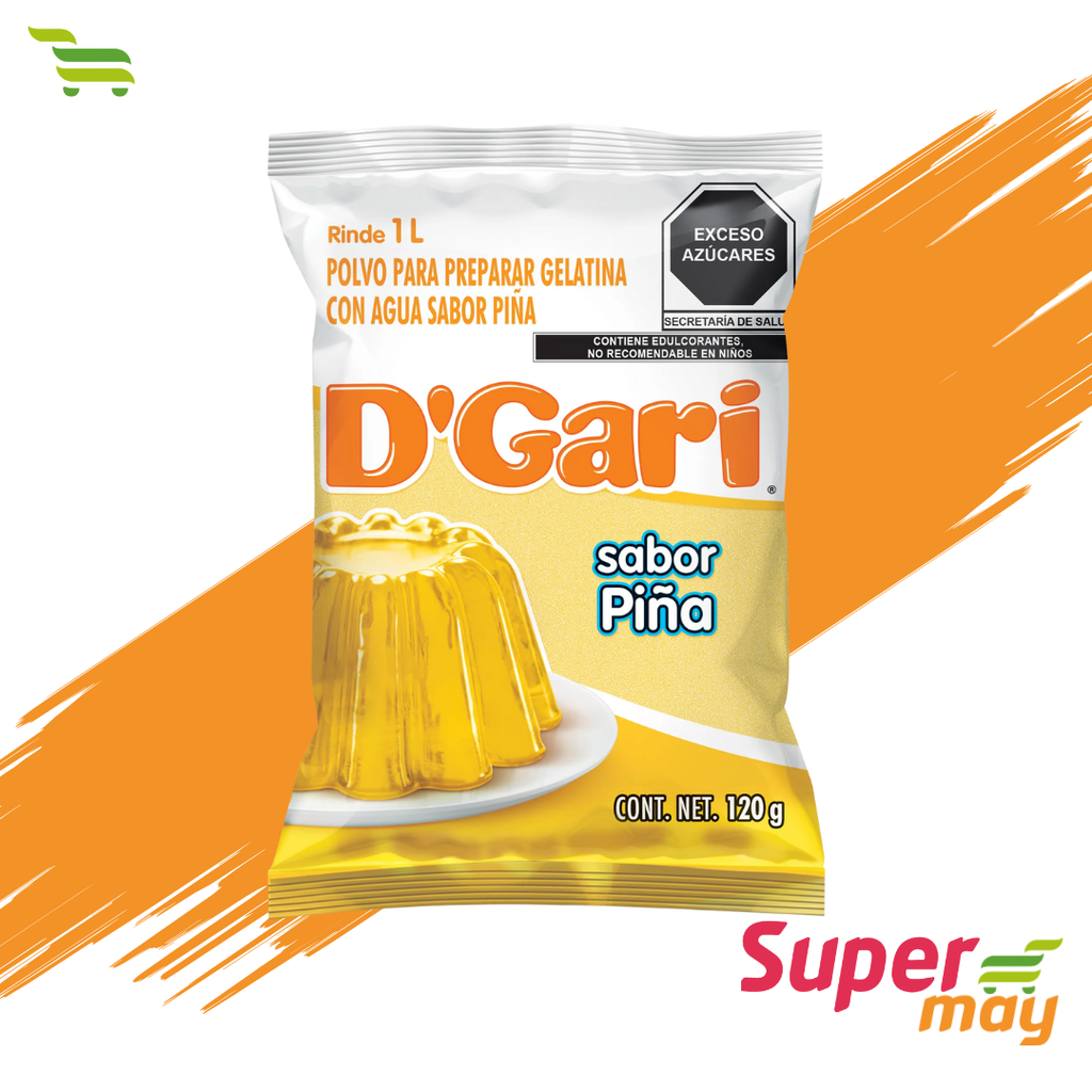 DGARI PIÑA GELATINA 120 GR