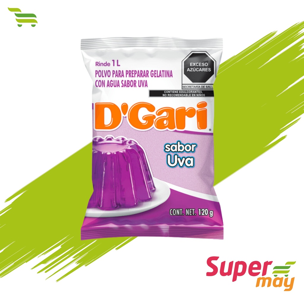 DGARI UVA GELATINA 120 GR