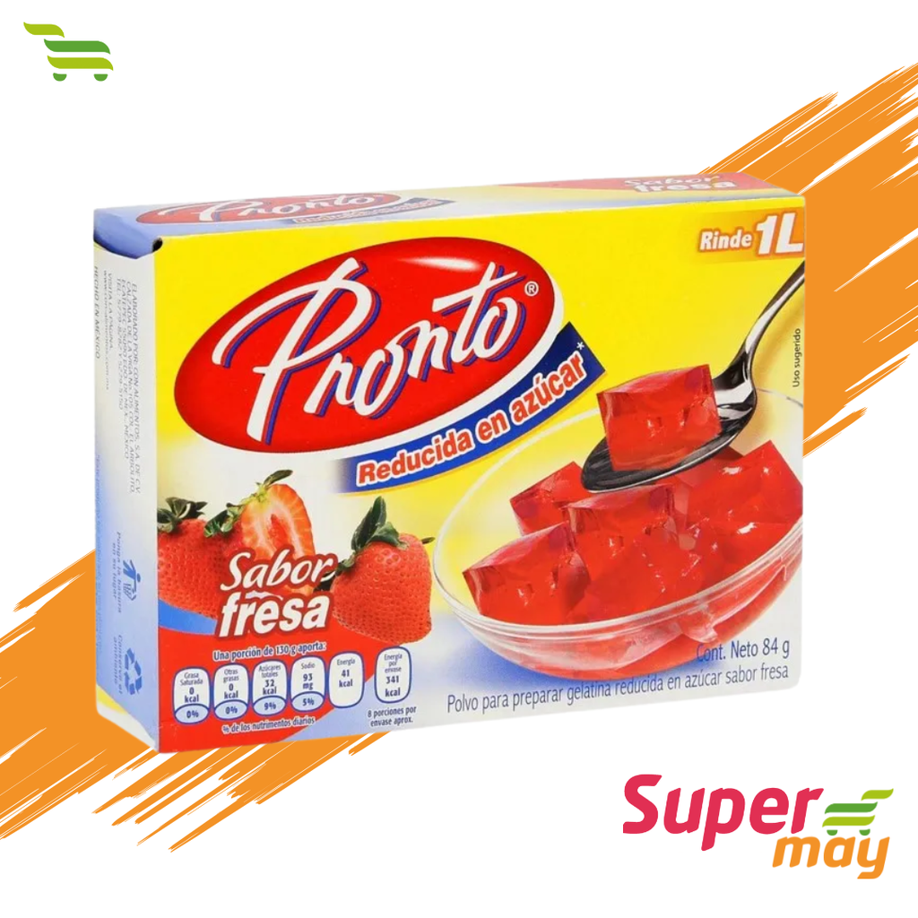 PRONTO GELATINA FRESA 84 GR