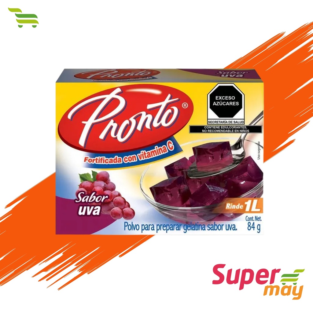 PRONTO GELATINA UVA 84 GR