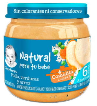 GERBER E2 POLLO/VERD PAPILLA 110 GR