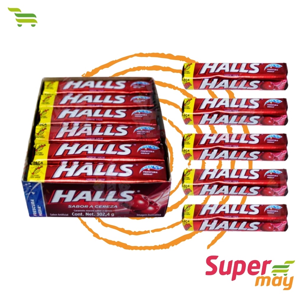 HALLS CEREZA CARAMELO EXH/12 UDS