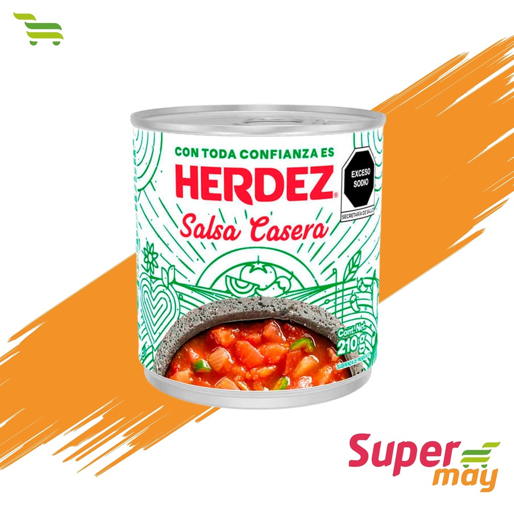HERDEZ CASERA ROJA SALSA 210 GR