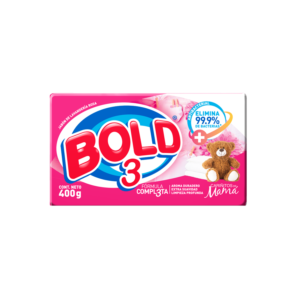 BOLD 3 CARIÑITOS JABON LAVANDERIA 400 GR