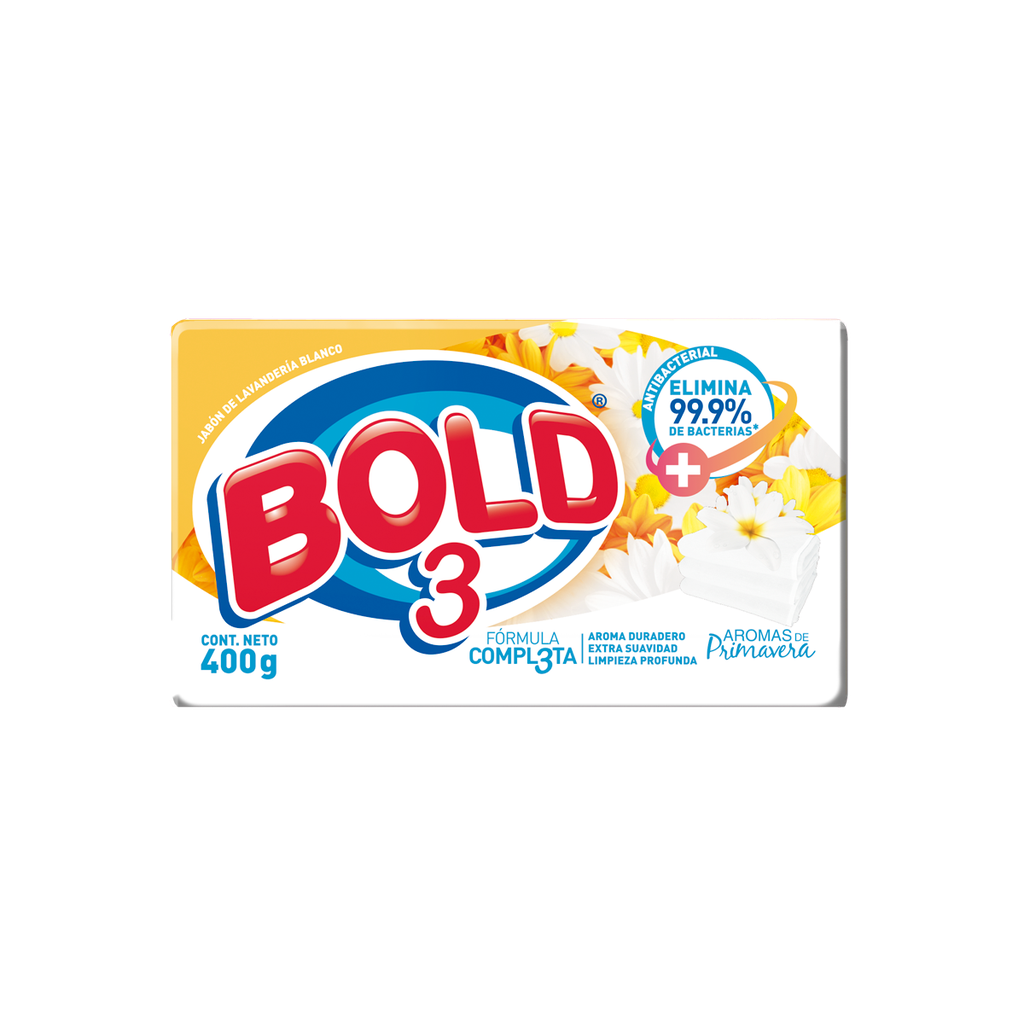 BOLD 3 BCO AROMAS JABON 400 GR