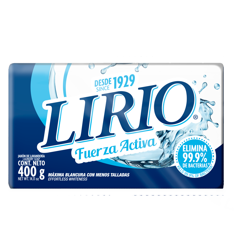 LIRIO BLANCO JABON LAVANDERIA 400 GR