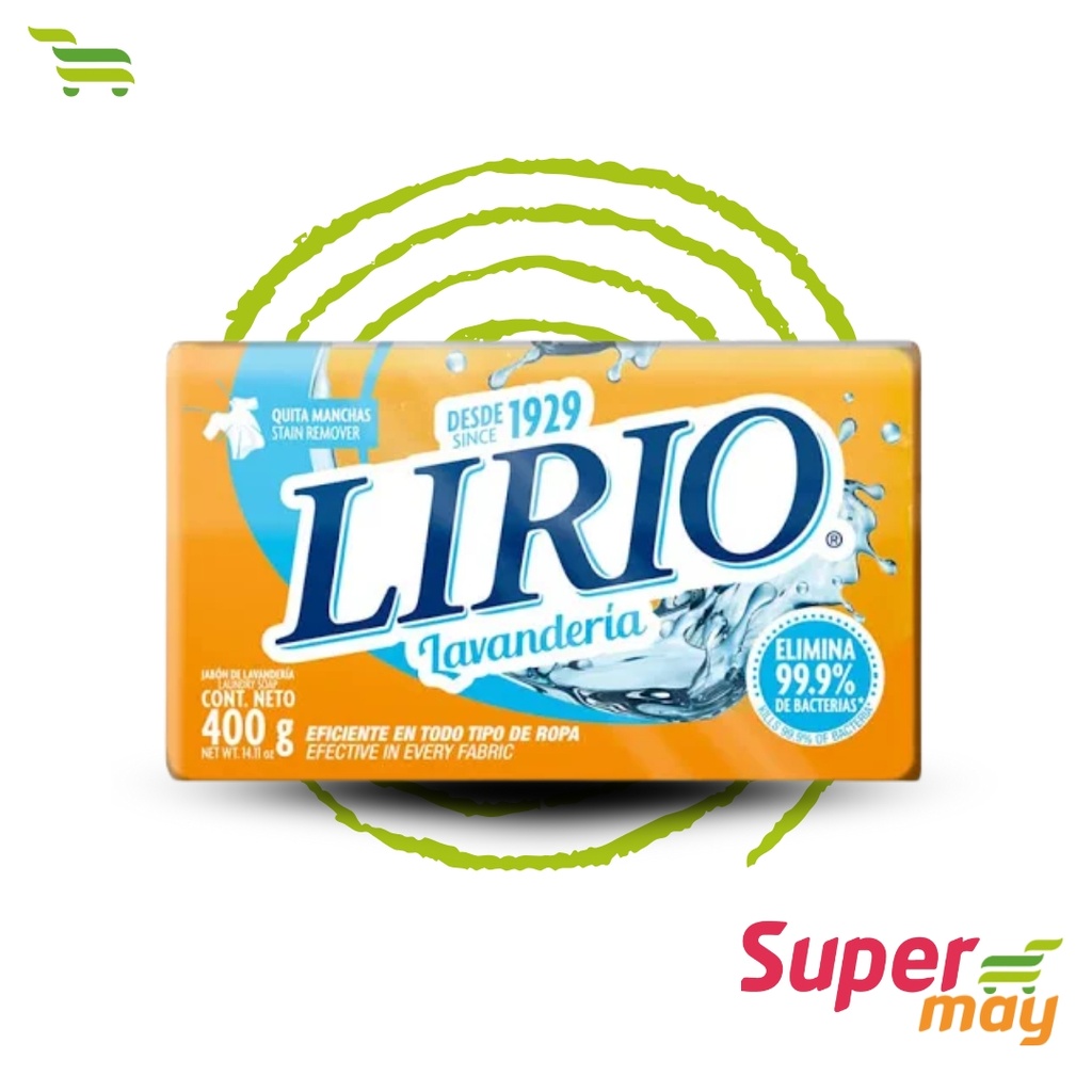 LIRIO CLASICO JABON LAVANDERIA 400 GR