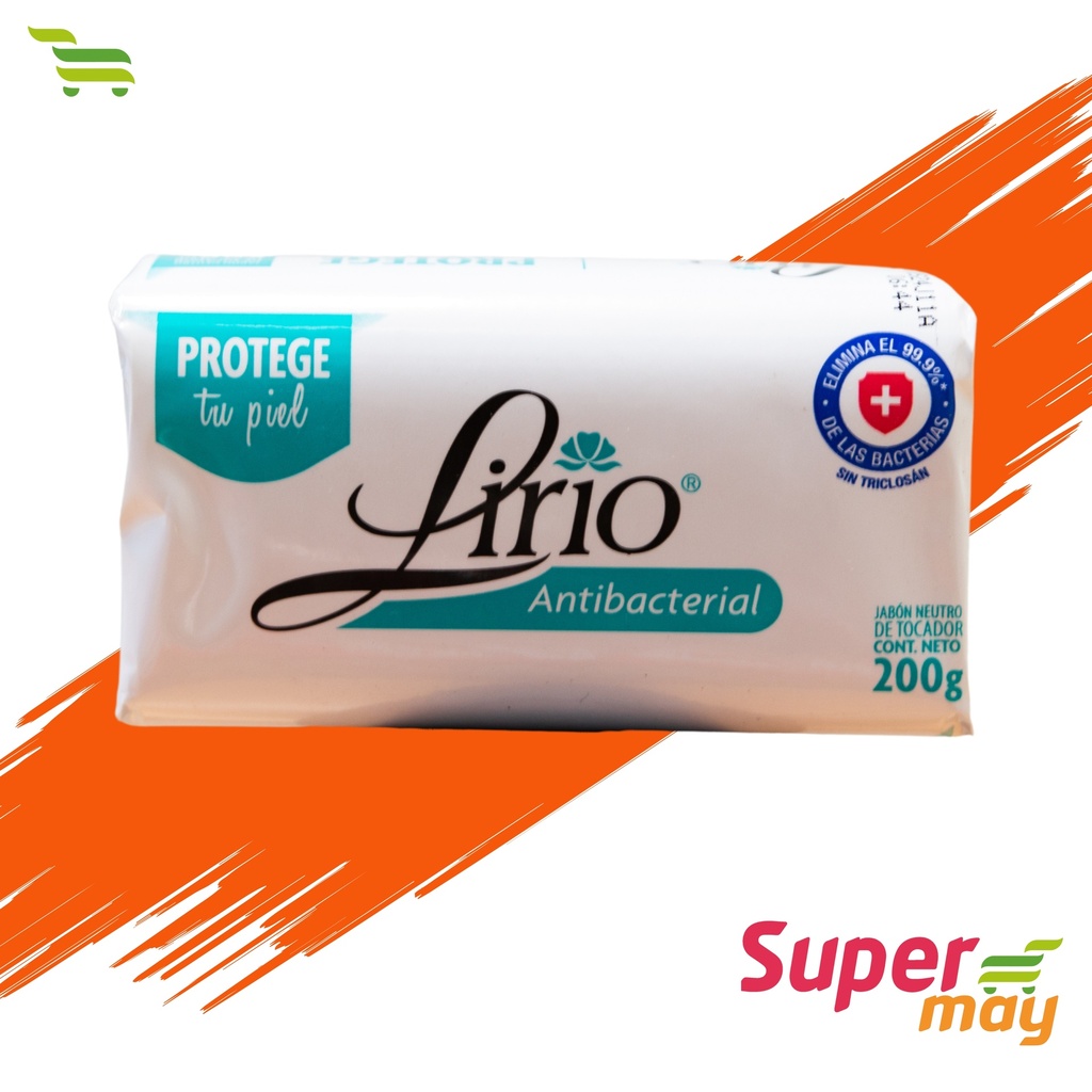 LIRIO ANTIBACTERIAL JABON 200 GR