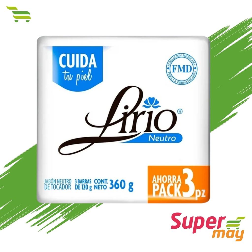 LIRIO NEUTRO JABON EXH/3 120 GR
