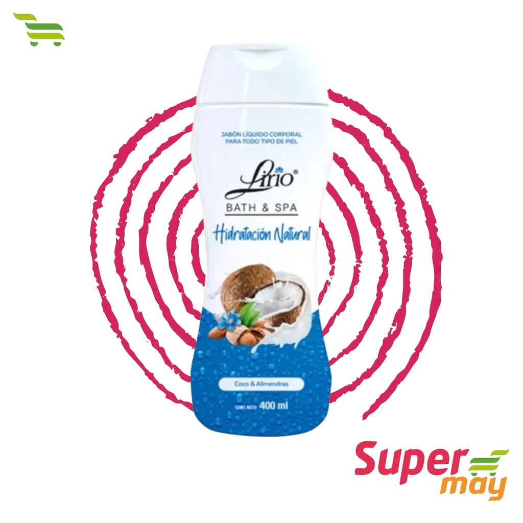 LIRIO COCO ALMENDRA JABON LIQ 400ML