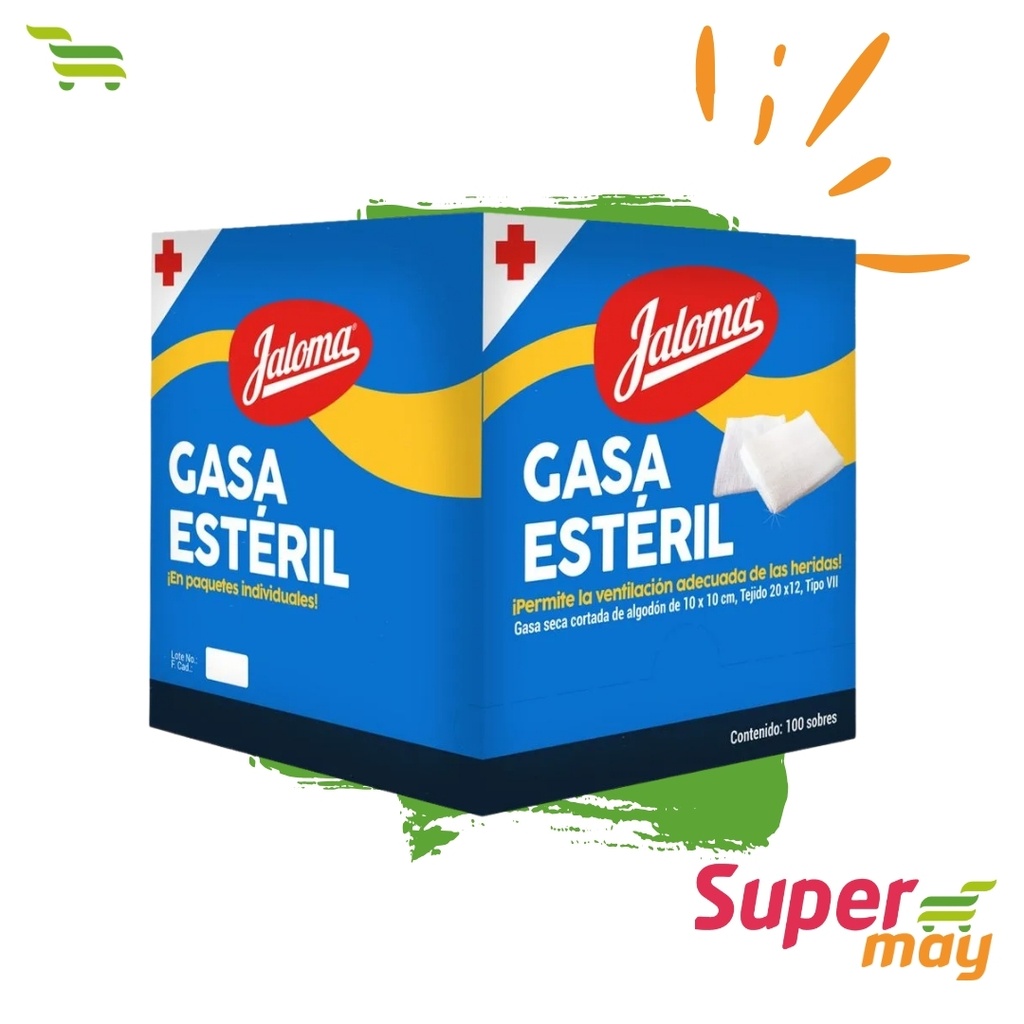 JALOMA GASA 10X10 CM 100 SOBRES